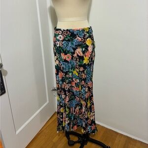 Anthropologie Maeve Floral Midi Skirt -